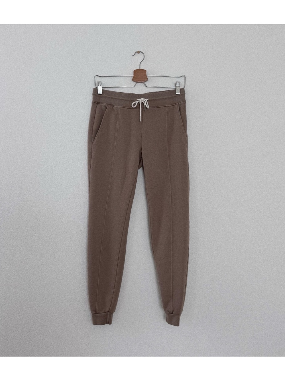 mate the label organic front seam fleece joggers